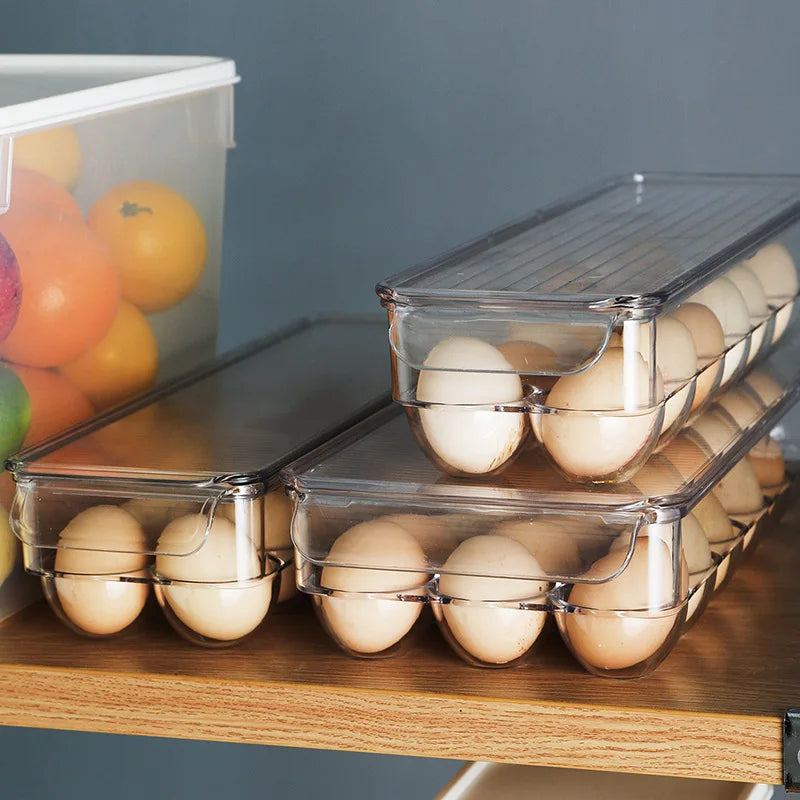 Caja organizadora de huevos apilable y ecológica 🥚✨ 