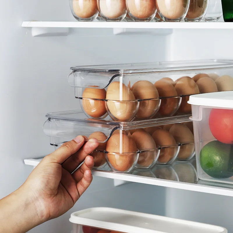 Caja organizadora de huevos apilable y ecológica 🥚✨ 